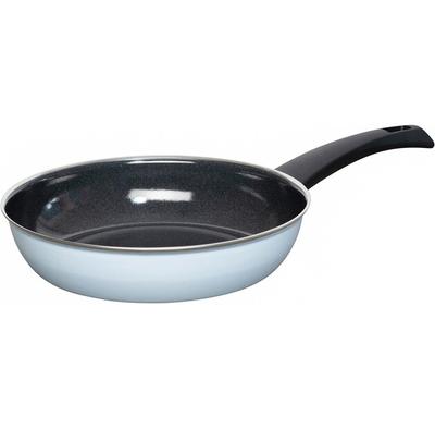 Эмалированная сковорода 24 см, синяя (0042-028)