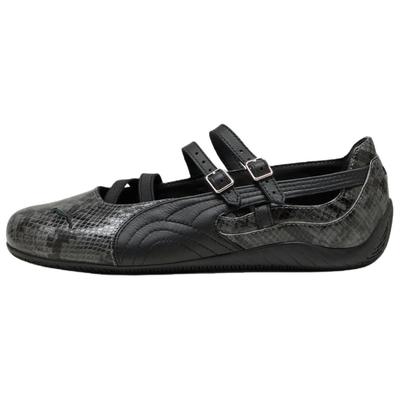 Speedcat Балетные кроссовки женские с принтом змеи Черный Cool-Dark-Gray Черный------Детали 405326-02