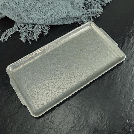 Japanese Retro Food Stainless Plate Tray Food Steel Serving Grade Safe Rectangular
