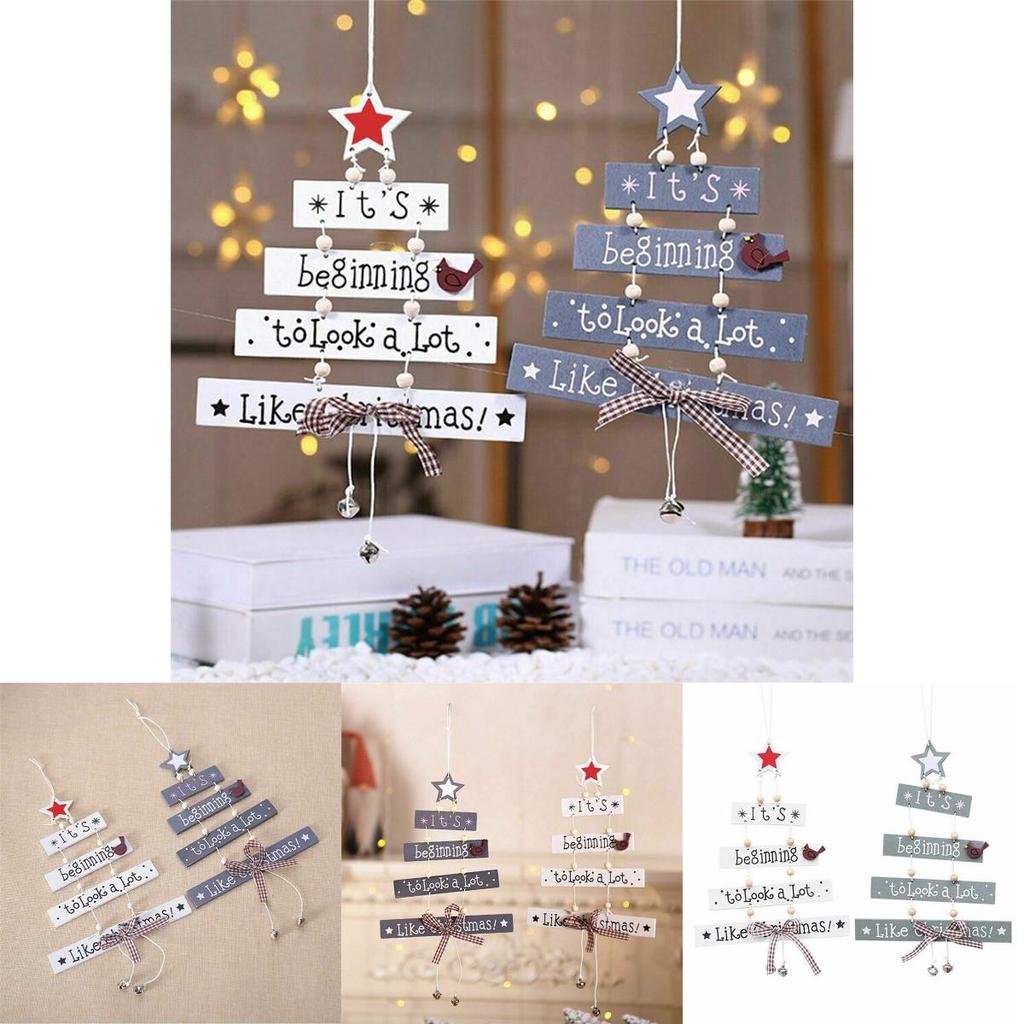 High Quality Christmas Wooden Pendant Decor For Stylish Living Room Accents