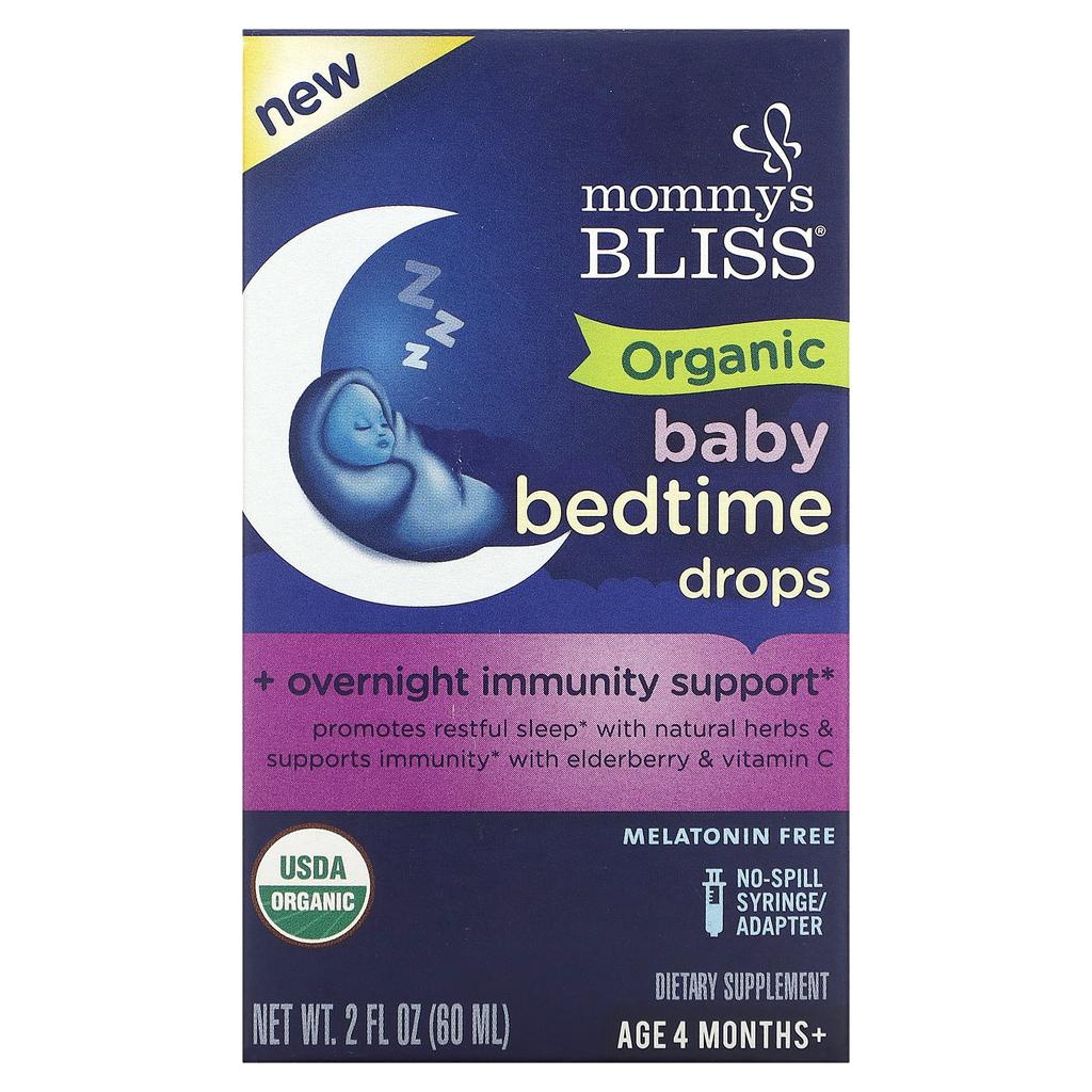 Mommy's Bliss Organic Bedtime Drops for Babies, 4 Months and Up, 2 Fl Oz (60 Ml)