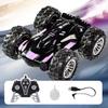 New Double-sided Drift Stunt Four-wheel Drive Car Rolling Rotation Light Sound Effect RC Spray Car 2.4G Off-road Vehicle Children's Toy Gift
