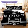 Los Angeles Kings Pattern Bedding Set Quilt Cover Pillowcase Home Decor Gift (1 * duvet cover + 2 * pillowcase, without core)