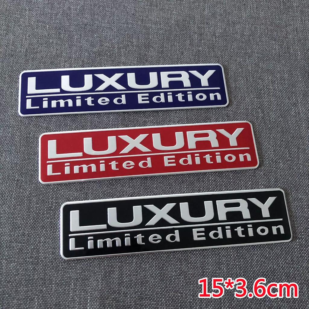 ЛЮКСОВЫЙ Наклейка на автомобиль Ограниченная серия Логотип автомобиля Модификация автомобиля Металлическая табличка Алюминиевая наклейка Задняя наклейка