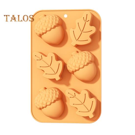 Силиконовая форма для торта на День благодарения в форме тыквы, осенние листья, многоразовая гибкая форма для шоколада, термостойкий инструмент для выпечки для тематической вечеринки в честь осеннего урожая