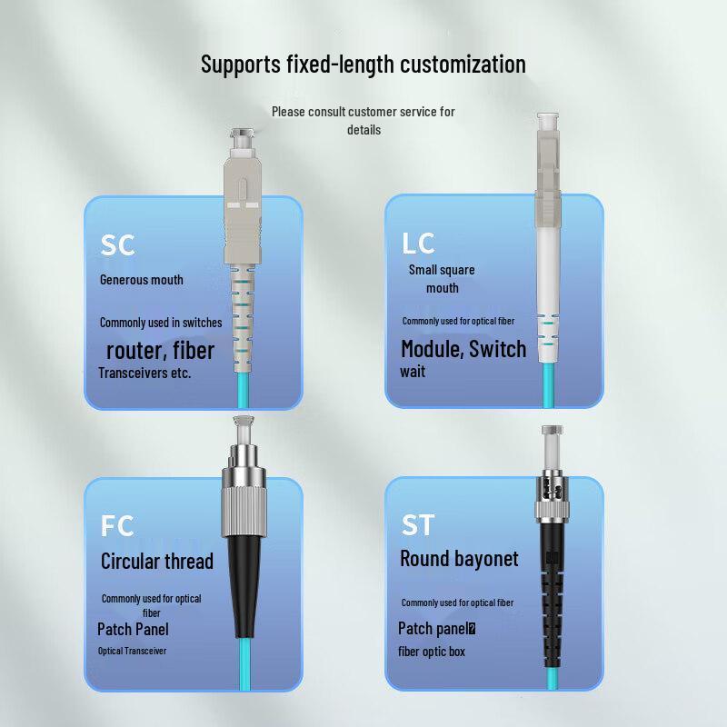 HUALIXIN 10 Gigabit OM3 Multimode Fiber Optic Patch Cable