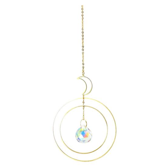 Изысканный подвесной кулон, практичный креативный многофункциональный кулон «Ловец солнца», луна, звезды, сад, искусственный кристалл