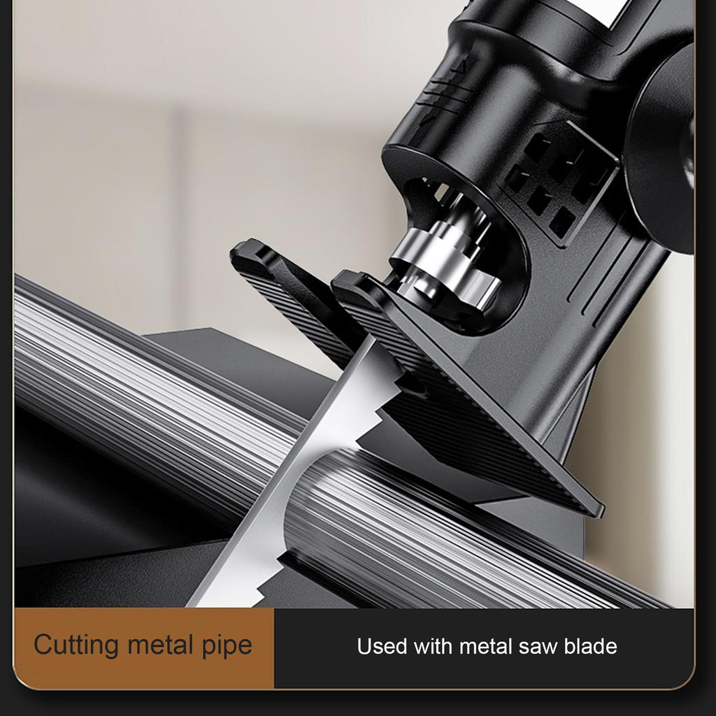 Портативная электрическая пила, головка отвертки, возвратно-поступательный адаптер, электрическая дрель для электрической пилы, бытовые инструменты для резки металла по дереву