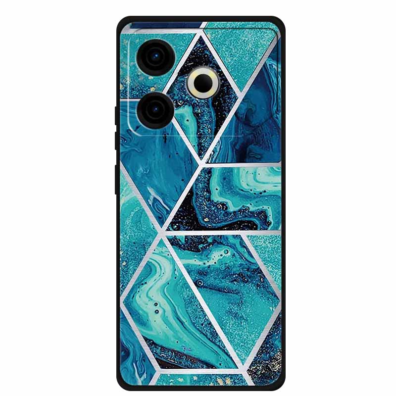 Чехол для телефона Tecno Pova6 Neo, задняя крышка из ТПУ для Pova 6 Neo, цвет мрамора, мягкий чехол, защитный Funda, роскошный силиконовый корпус
