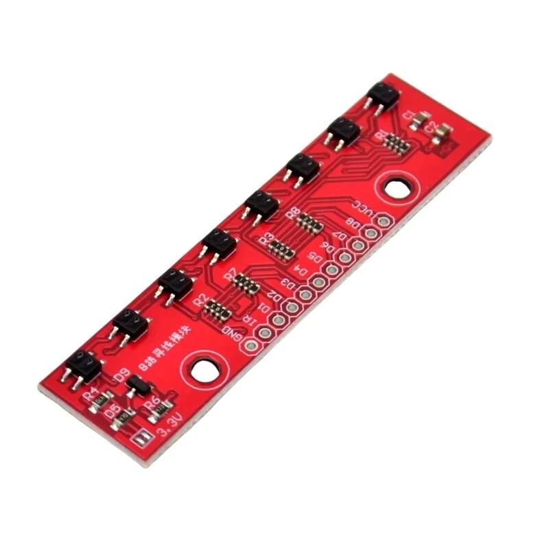 1 шт. Для Arduino Умный Автомобиль Робот DIY Проекты 8-канальный Инфракрасный Датчик Отслеживания Линии Модуль Цифровой Выход