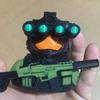 Тактическая утка, фигурка ночного видения, крутая военная статуэтка, декор для стола для геймеров, коллекционеров реплик вооружения, 4 цвета, для автомобиля