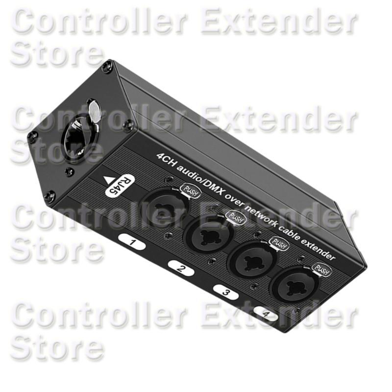 4-канальный XLR Аудио удлинитель по кабелю Ethernet Cat5E Cat6 N84B