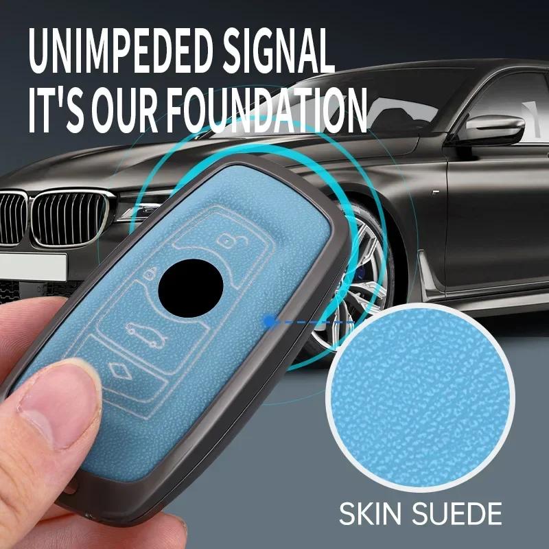 Styling Mouldings Zinc Alloy Car Remote Key Case Cover Shell For BMW 1 3 5 7 Series X1 X3 X4 X5 F10 F15 F16 F20 F30 F18 F25 M3 M