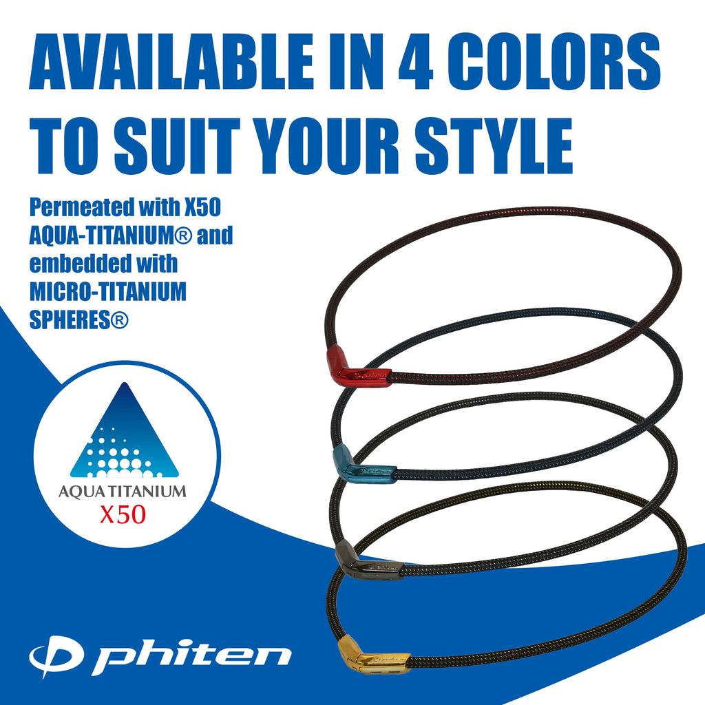 Phiten RAKUWA ожерелье X50 V-образное металлический красный 50 см