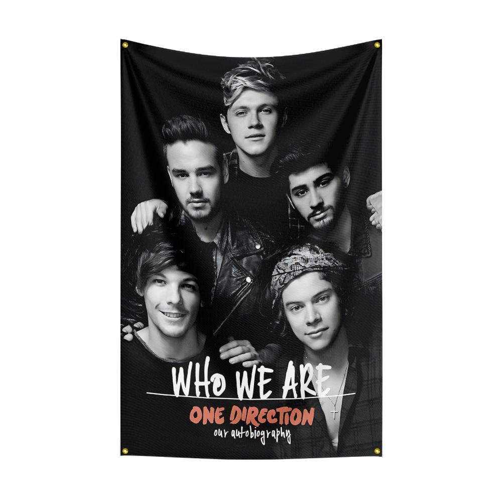 3x5 Ft Heavy Rock Oone Directions 1d Flag Polyester Digital Printing Banner For Bedroom Wall Art Out Door Tapestry Decoration