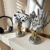 Cyberpunk Mechanical Arm Game Controller Bracket Desktop Ornament Headphone Storage Rack Vinyl Material Home Organizer