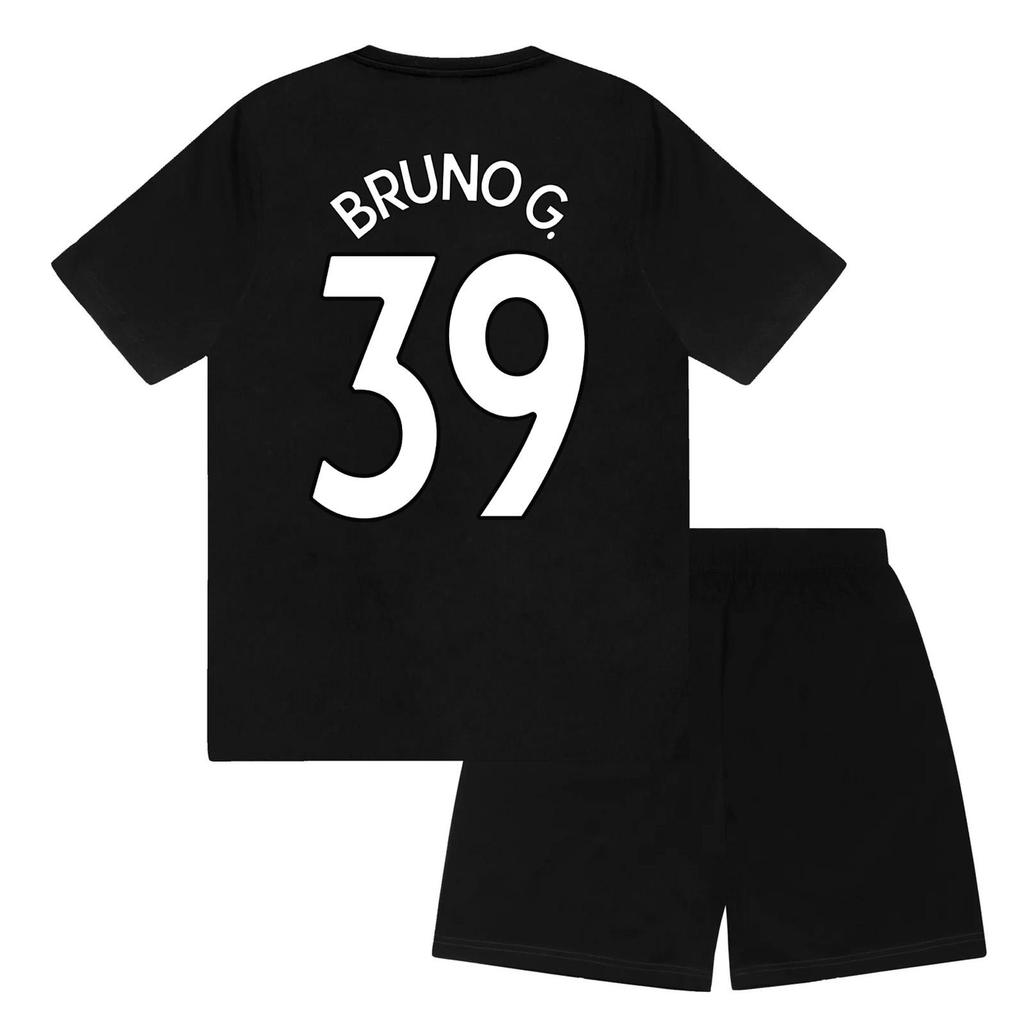 Newcastle United FC Boys Bruno G 39 Sublimated Short Pyjama Set