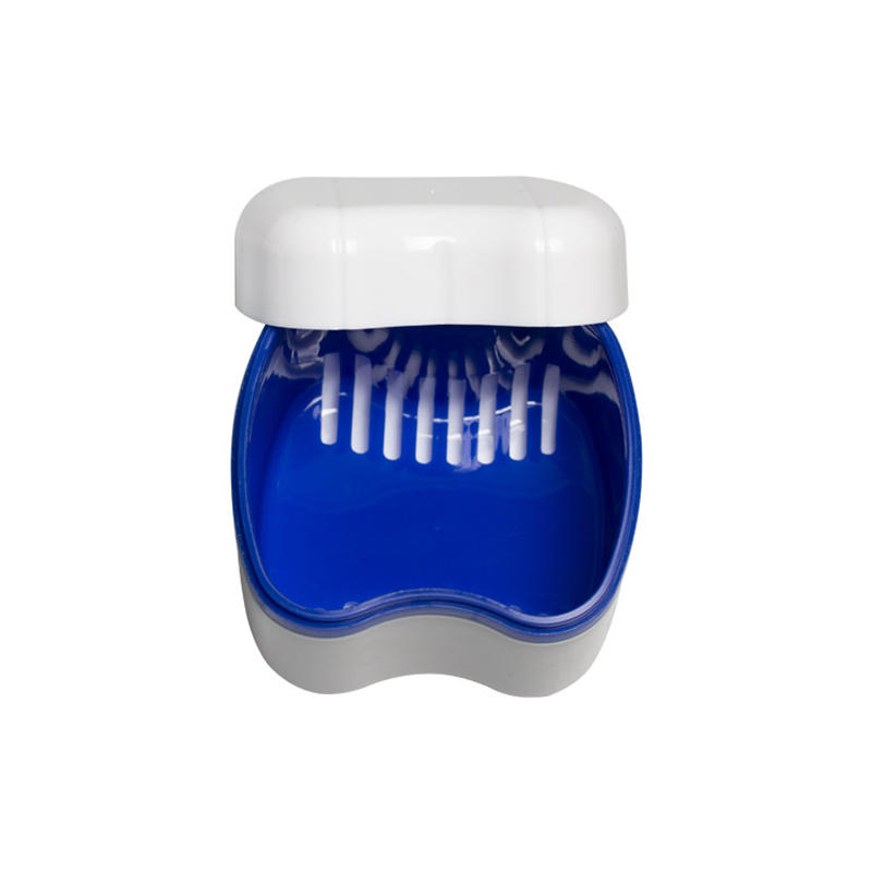 Bathroom Denture Cup Mouthguard Cleaning Container Denture Boxes Bath Dentures Container Denture Box for Travel Retainer