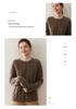 Women's Round Neck Cable Knit Cashmere Sweater - Thickened and Loose Fit for Autumn/Winter