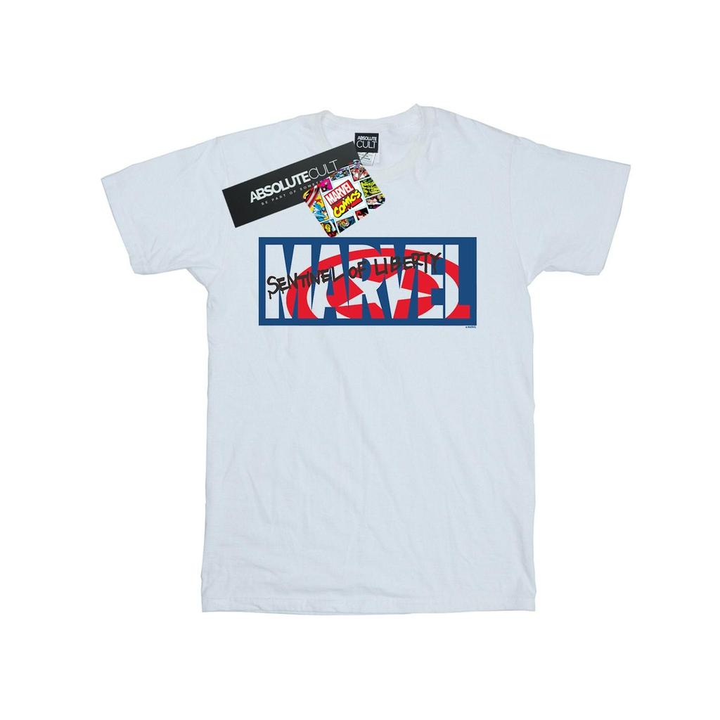 Marvel Comics Mens Sentinel Of Liberty Logo T-Shirt