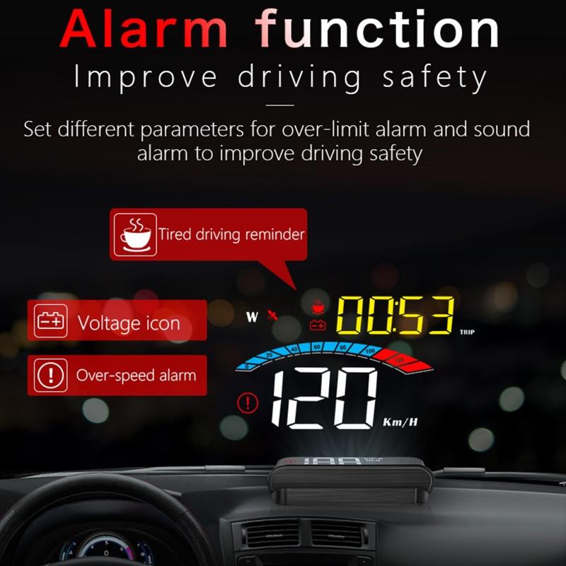 Для автомобиля Gauge для Head Up Display + Beidou -mode HUD Intelligent LCD Auto-Light Acceleration rm