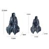 Black Robed Night Walker Ornaments Reaper Sitting Statue Black Clothes Mysterious Master Ornament