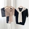 Dongdaemun Shawl Outer Decoration Women'S Summer Knitted Lace Hollow With Skirt Versatile Fake Collar Shawl