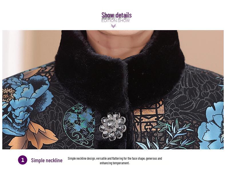 Женская зимняя норковая шуба с бархатной подкладкой – Элегантная и модная для женщин среднего и пожилого возраста