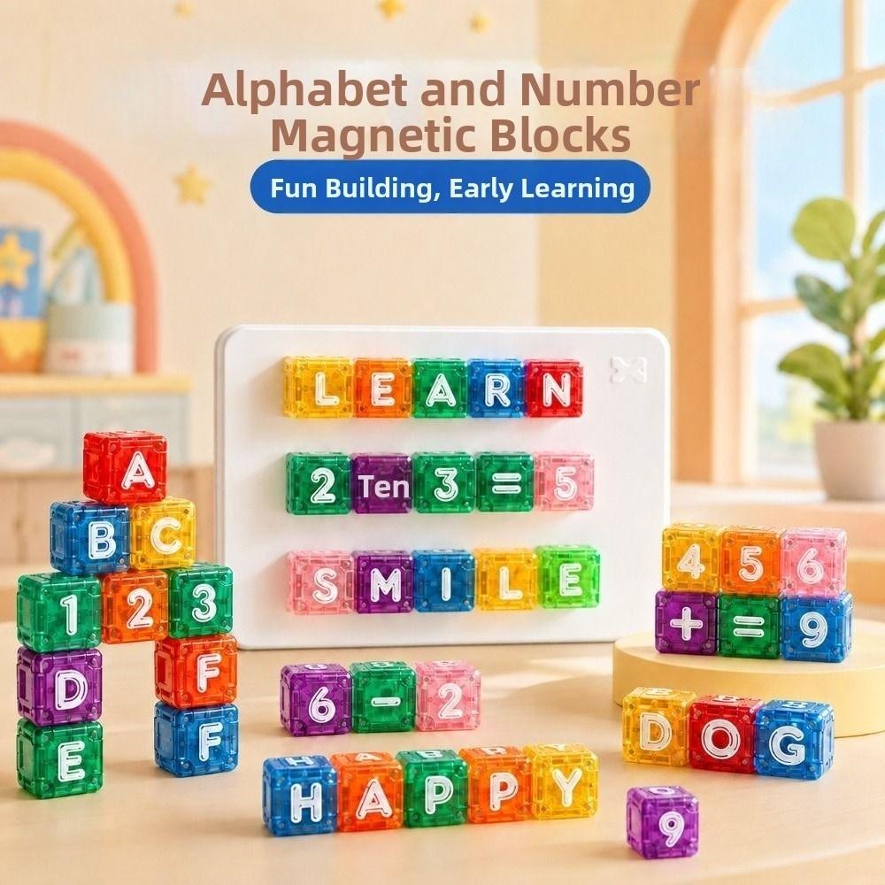 Letters and Numbers Arithmetic Toy Mini Letter Number Blocks Tabletop Game Children