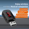Автомобильный беспроводной аудио Bluetooth-совместимый адаптер громкой связи для вызова беспроводного музыкального аудиоприемника со светодиодным дисплеем для автомобильного FM-радио