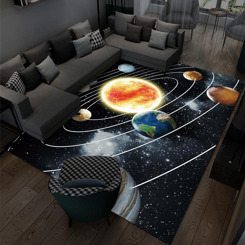 3D-ковёр Cartoon Universe Area Rug - большой, полностью покрытый ковер для спальни, гостиной или дивана