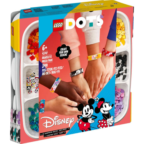 LEGO Dots Mickey & Friends Bracelet Multipack 41947 Toy Block Present Jewelry Craft Boys Girls 6 Years Old and Over