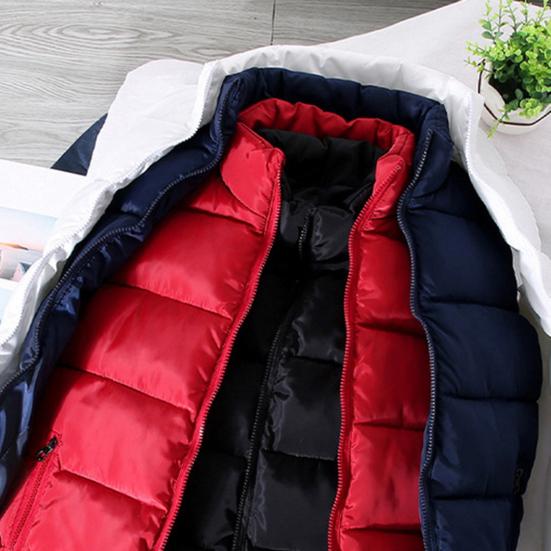 Осенне-зимний мужской жилет, однотонный утолщенный воротник-стойка на молнии, приталенная куртка без рукавов для повседневной носки