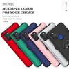 Автомобильный держатель-чехол для Samsung A21S: Магнитный держатель-кольцо, Защитный чехол с полным покрытием, защищающий от падений