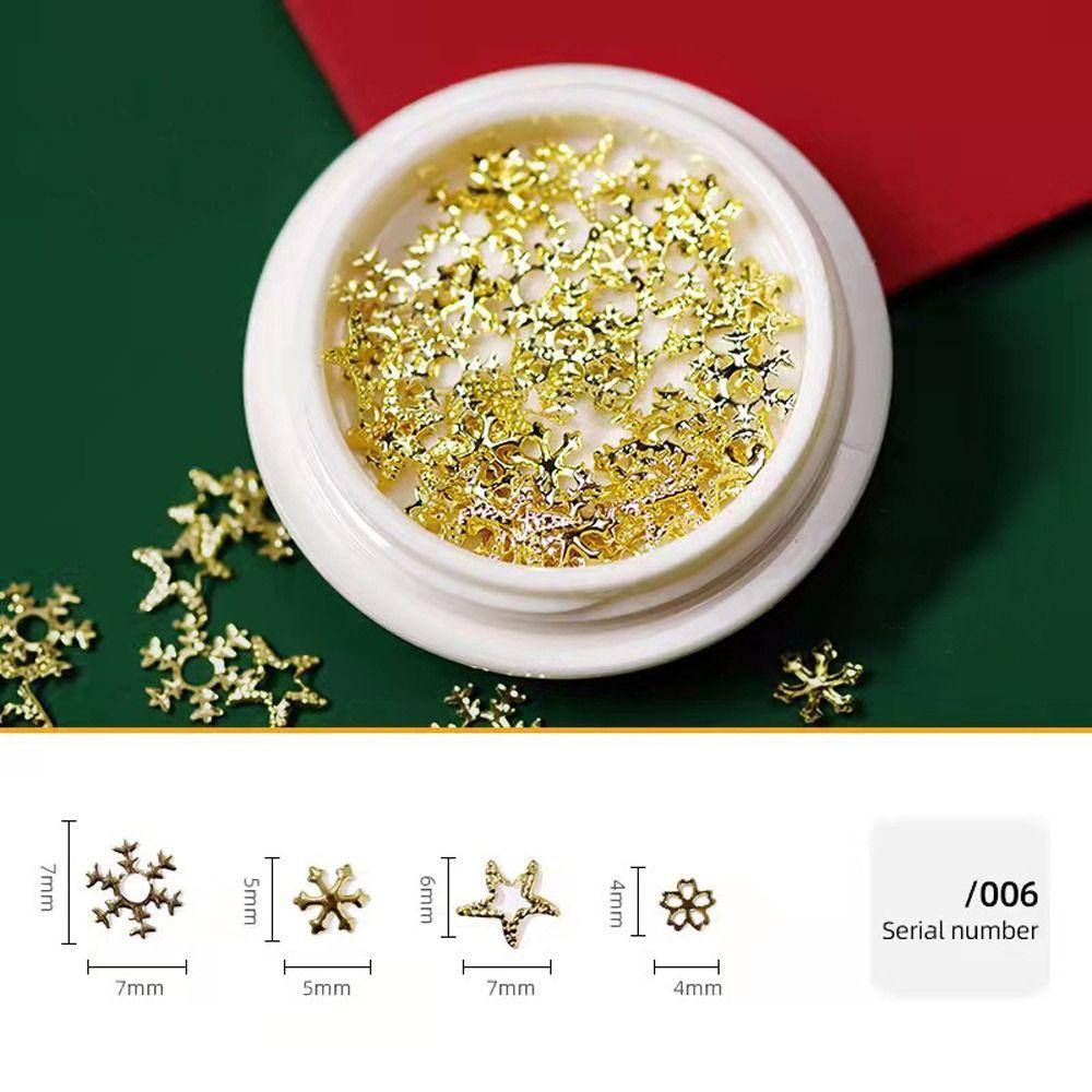 Elk Santa Claus 3D Rhinestones Manicure Accessories Christmas Nail Art Decorations Jewelry Tools