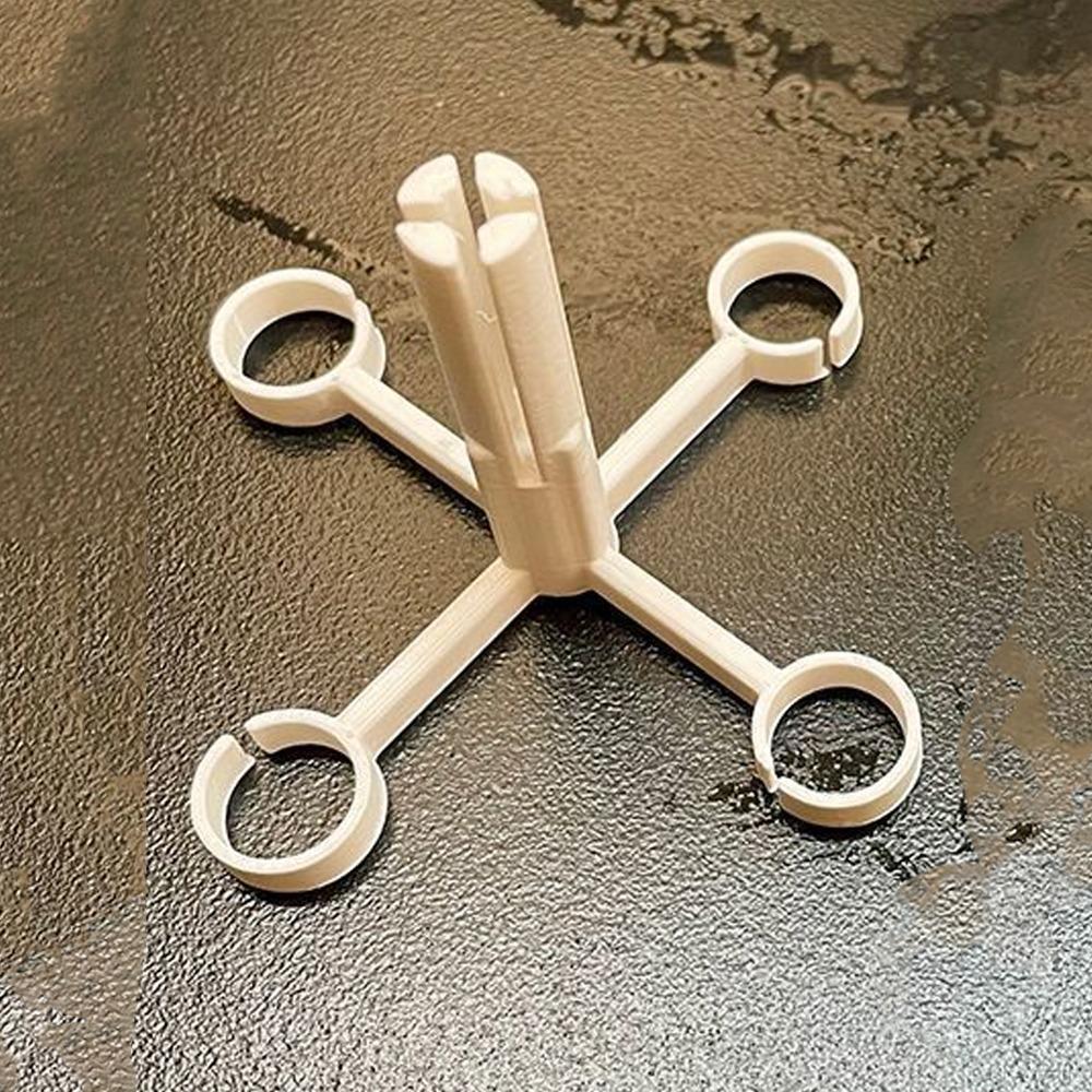 4-Hole Hydroponic Tulip Anti-Tip Stand Stabilize Keep Upright Tulip Bulb Support Holder Plastic Anti-Fall Plant Fixer Bracket