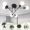 Canmeijia Modern Chandelier Nordic Decor Lamp Celing Light 6 Head Pendant Lights Hanging Light For Living Dining Room