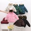 Boy Girl Coat Baby Winter Thick Down Jackets Kids Warm Plush Thicken Outerwear Clothes Fur Hooded Jacket Children Snowsuit