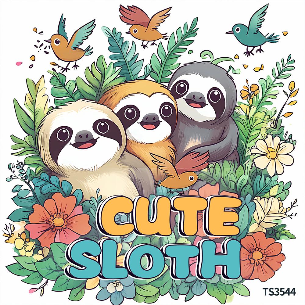 Sloth Colouring Book - 30 Sheet Adult Colouring Book, 100gsm8.3x 8.3 Inch, Drawing Book, Birthday Gift, Holiday Party Gift