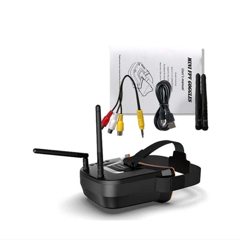 FPV-очки 5.8G 40 каналов 3-дюймовый видеошлем HD DVR Diversity FPV-очки
