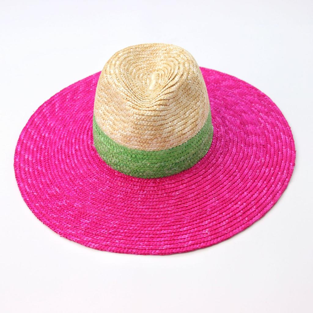 wide brim hat summer Raffia Hat splicing solid hat Summer Trendy Beach Straw Hat Women Sunhat Shade Lady Fashion Bow Sun Hat