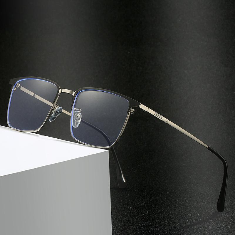 New fashion Internet celebrity flat glasses, advanced sense ins anti-blue glasses, plain face glasses