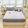 Сплошной цвет, приятная для кожи простыня из молочного волокна, матовый чехол для матраса Simmons с защитой от царапин, нескользящее покрывало «все включено»