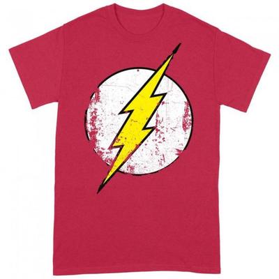Унисекс футболка для взрослых Flash с потертым логотипом