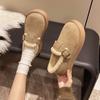Retro Mao Mao Boken Shoes Velvet Doudou Shoes Women's Winter New Lazy Thick-soled One-pedal Warm Cotton Shoes