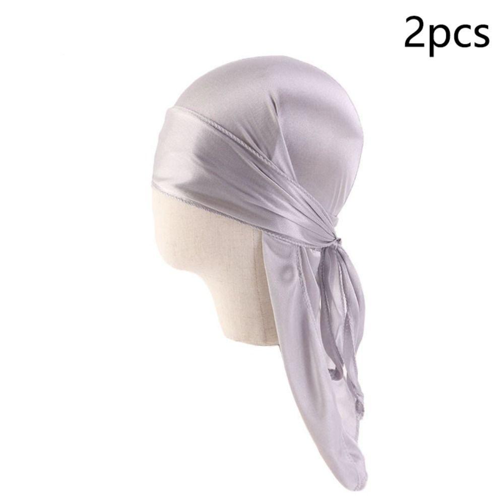 2шт Дураг Пиратская шляпа Имитация шелка Детский тюрбан Хиджаб Кепка Эластичная повязка на голову для мальчика