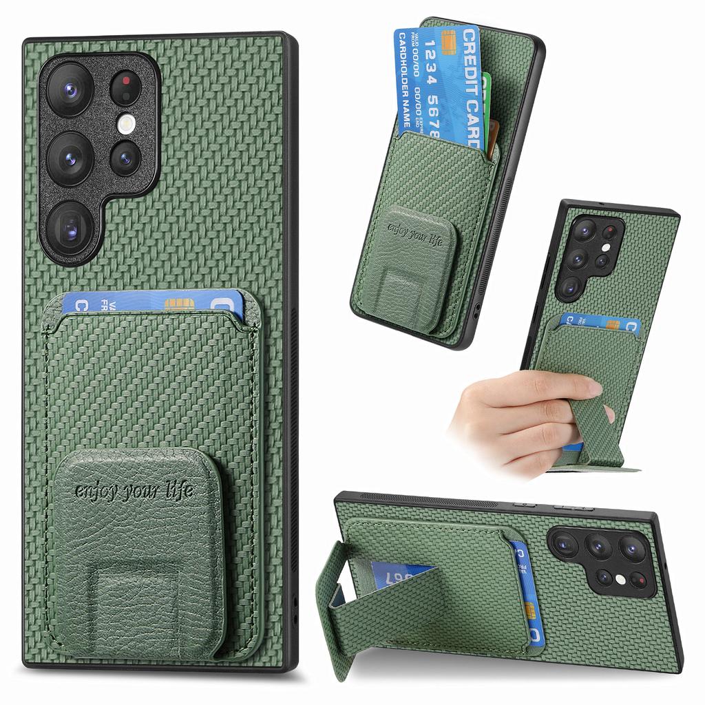 Складная подставка Слоты для карт Кошелек Чехол для Samsung Galaxy S24 Ultra S23 S22 Plus S21 FE A14 A24 A34 A54 A15 A05 A55 A35 Сумка
