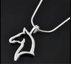 Fashion Cute Animal Horse Pendant Necklace For Women Dainty Silver Color Chain Clothing Costume Jewelry Accessories Wholesale