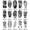 Tribal Lion Long-lasting Tattoo Sleeve Black Tattoo Sticker Temporary Tattoos Fake Tattoo Stickers