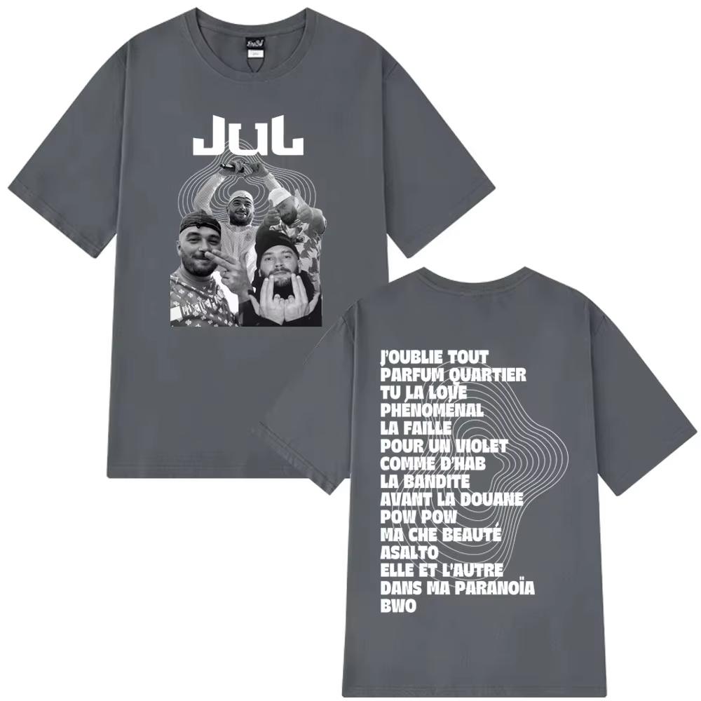 Rapper Jul Fashion Graphic Hip Hop Style Unisex Women Summer Tshirt Loose and Casual Cotton Tshirts Streetwear Fan Gift
